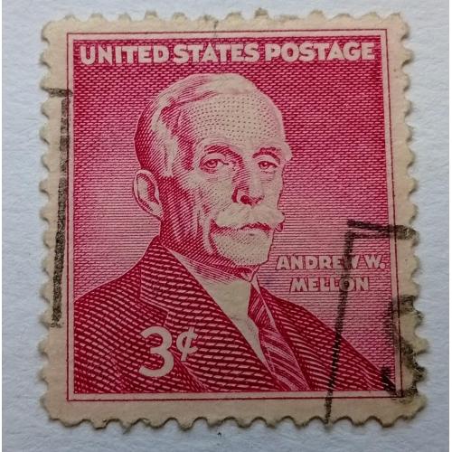 США 1955 Эндрю Меллон, гашеная
