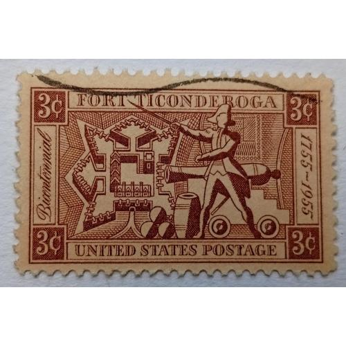 США 1955 Форт Тикондерога, гашеная