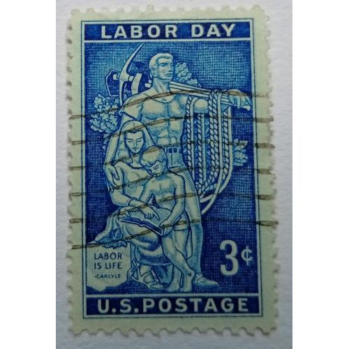 США 1956 День труда, гашеная