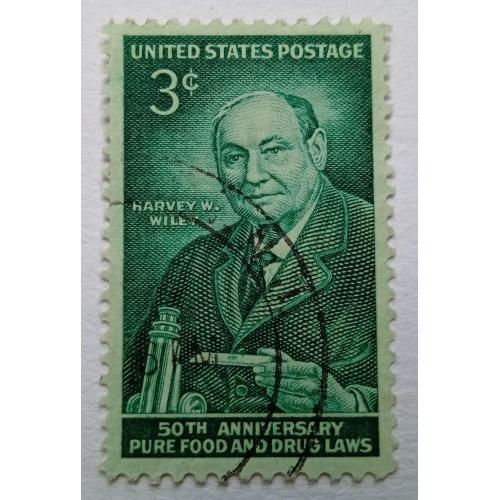 США 1956 Харви Уошингтон Уайли, гашеная