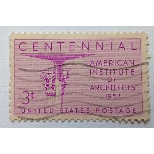 США 1957 Институт архитекторов, гашеная