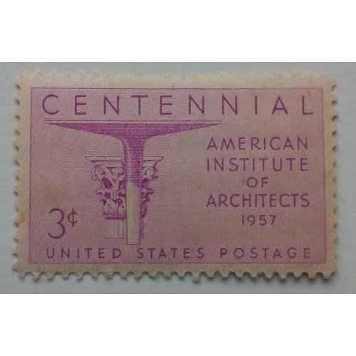 США 1957 Институт архитекторов, MNH