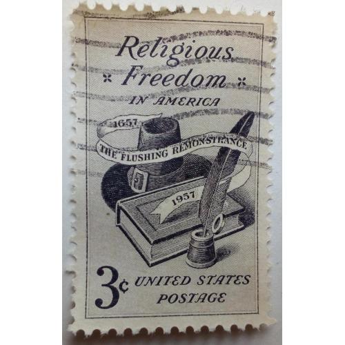 США 1957 Религия, свобода, гашеная