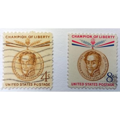 США 1958 Симон Боливар, гашеные