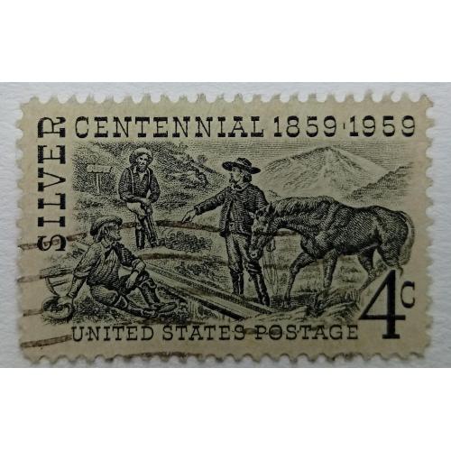 США 1959 Серебряная жила Комсток, гашеная