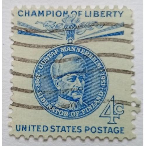 США 1960 Густав Маннергейм, 4с, гашеная