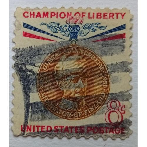 США 1960 Густав Маннергейм, 8с, гашеная