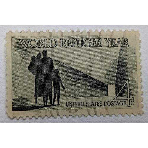 США 1960 Всемирный год беженцев, гашеная