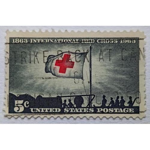 США 1963 Красный крест, гашеная