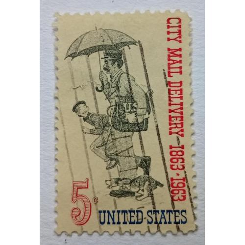 США 1963 Почта, доставка, гашеная