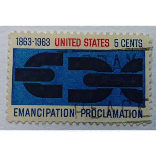 США 1963 Прокламация об освобождении, гашеная
