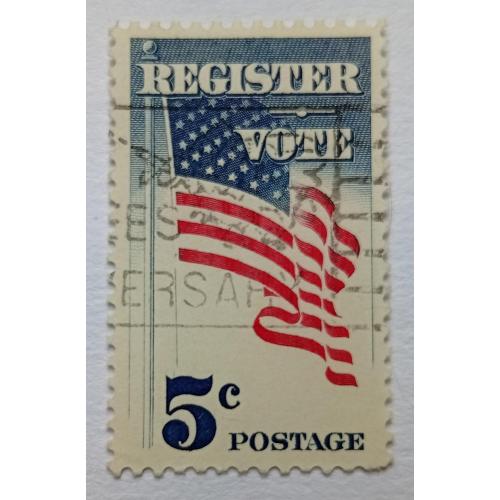 США 1964 Американский флаг, гашеная(I)