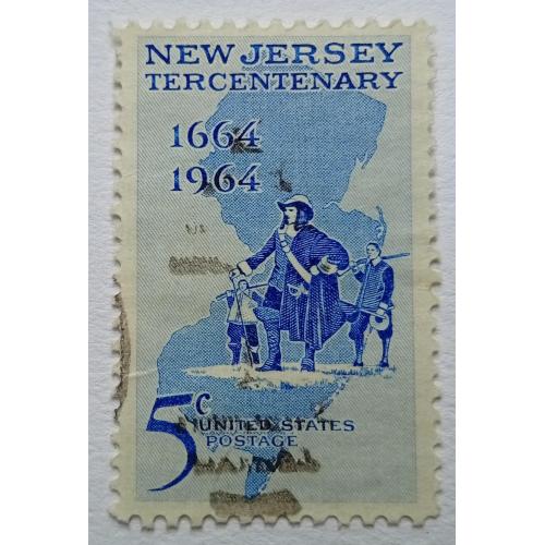 США 1964 Нью-Джерси, гашеная