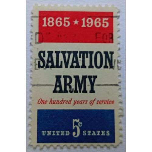 США 1965 Армия спасения, гашеная