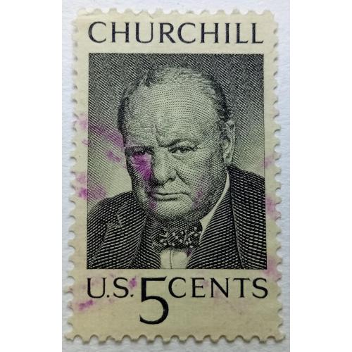 США 1965 Черчилль, гашеная