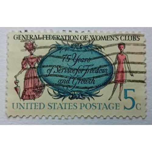 США 1966 Федерация женских клубов, гашеная