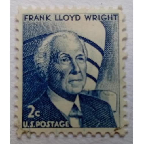 США 1966 Франк Ллойд Райт, гашеная(III)