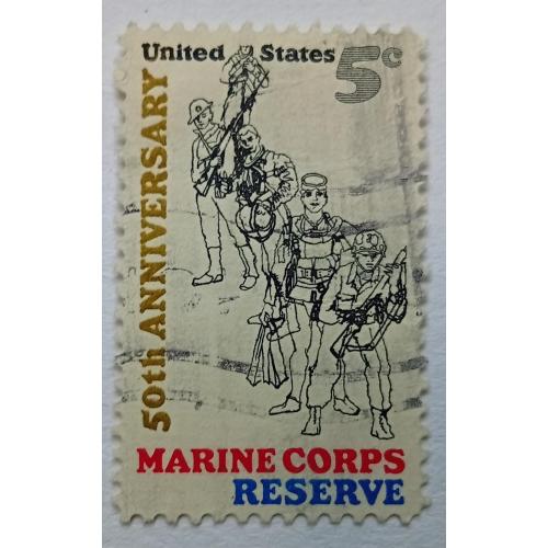 США 1966 Корпус морской пехоты, гашеная