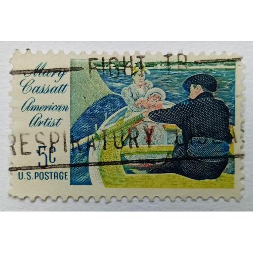 США 1966 Мэри Кэссетт, гашеная
