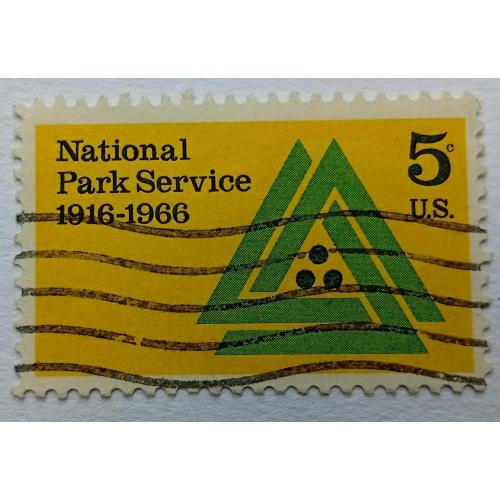 США 1966 Национальный парк, сервис, гашеная(I)