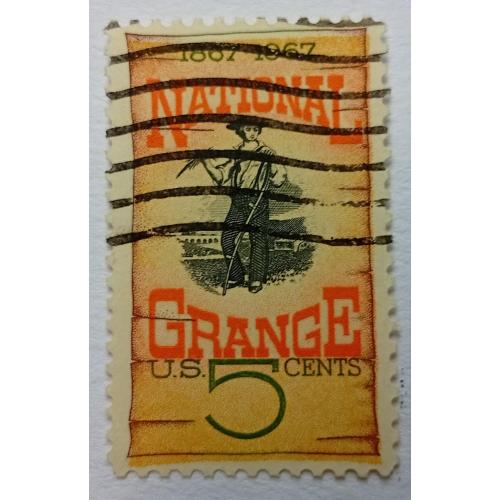 США 1967 Национальная организация фермеров, гашеная