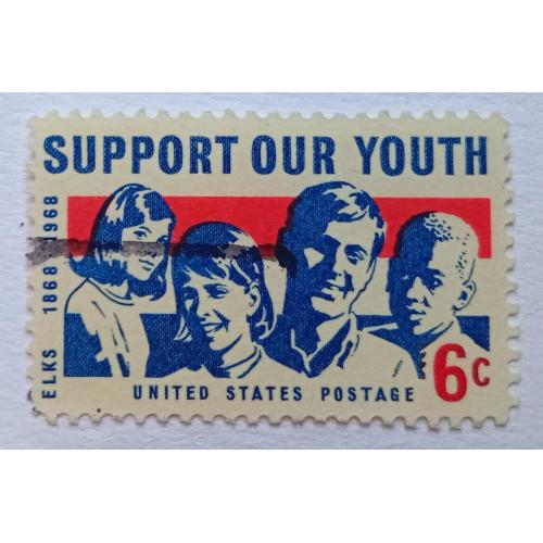 США 1968 Поддержка молодежи, гашеная