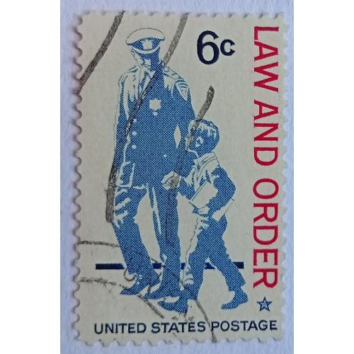 США 1968 Закон и порядок, гашеная
