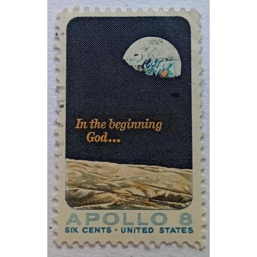 США 1969 Аполло 8, гашеная
