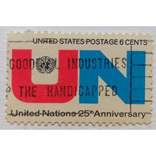 США 1970 Американская нация, гашеная