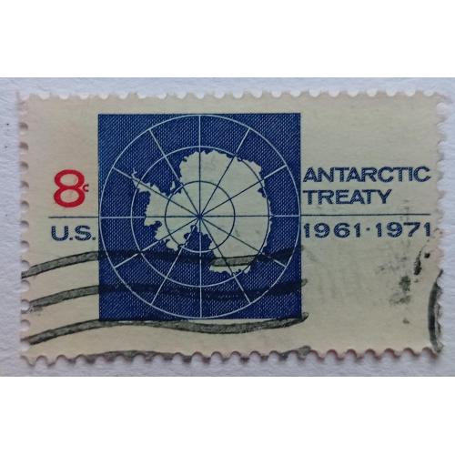 США 1971 Антарктика, гашеная