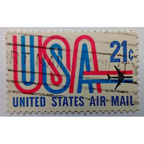 США 1971 Авиапочта, 21с, гашеная
