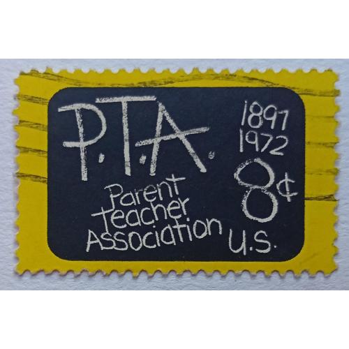 США 1972 Ассоциация родителей и учителей, гашеная