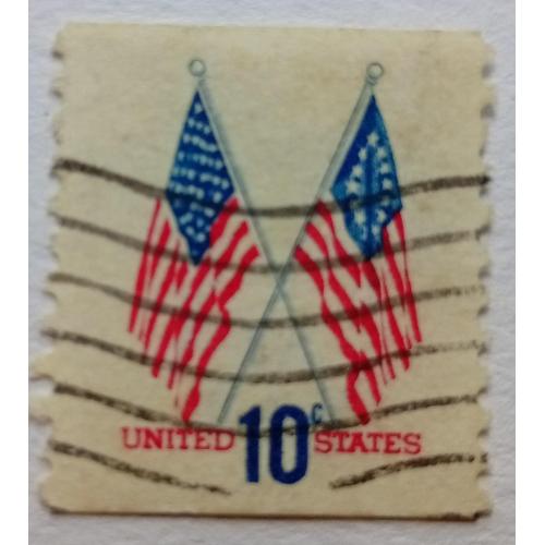 США 1973 Американские флаги, гашеная(I)