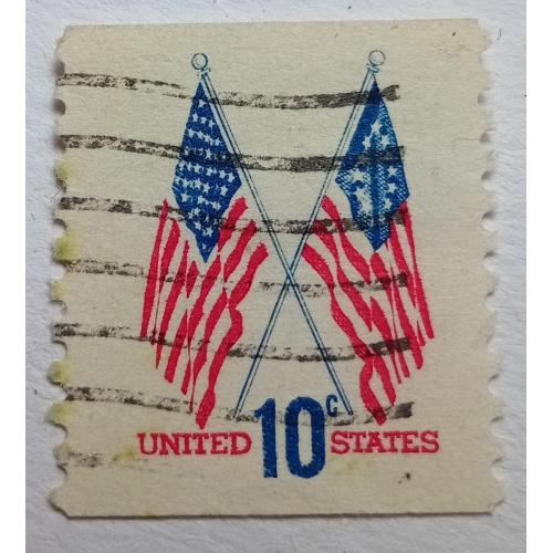 США 1973 Американские флаги, гашеная