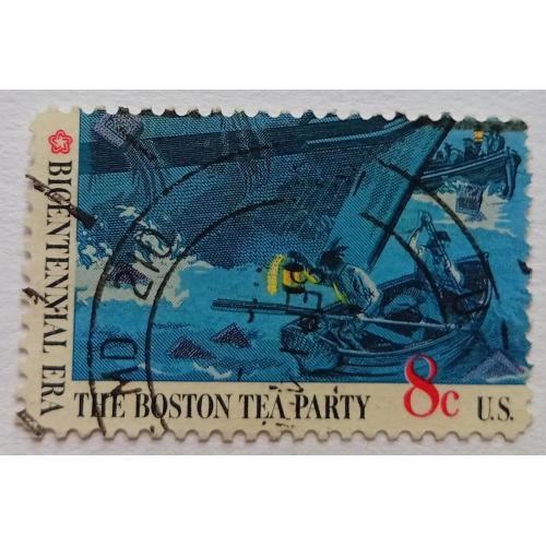 США 1973 Бостонское чаепитие, лодка, гашеная