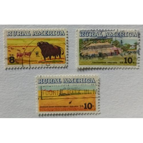 США 1973 Деревенская Америка, гашеные