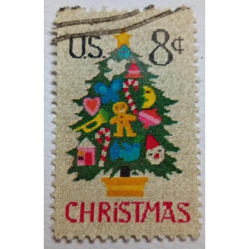 США 1973 Рождество, гашеная