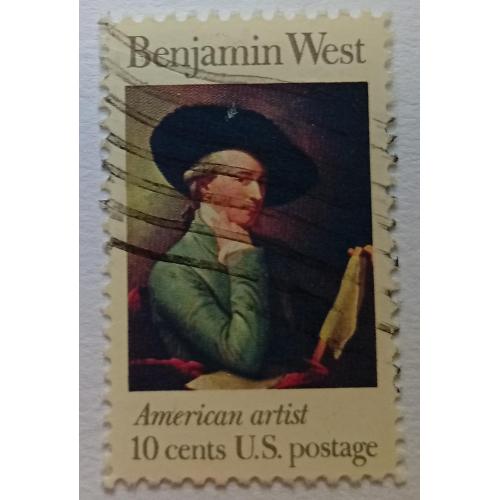 США 1975 Бенджамин Уэст, гашеная(I)