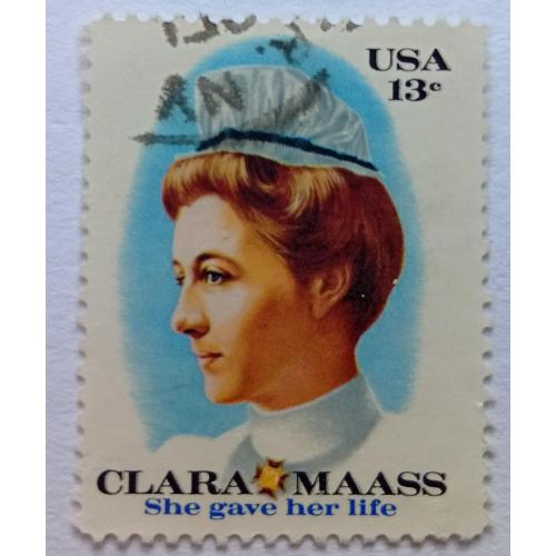 США 1976 Клара Маасс, гашеная(I)
