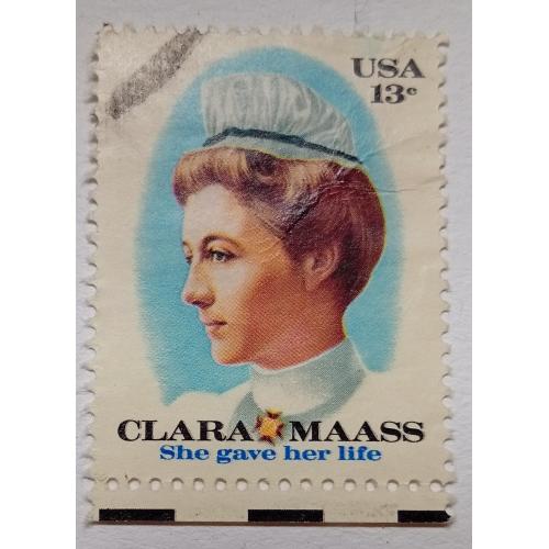 США 1976 Клара Маасс, гашеная
