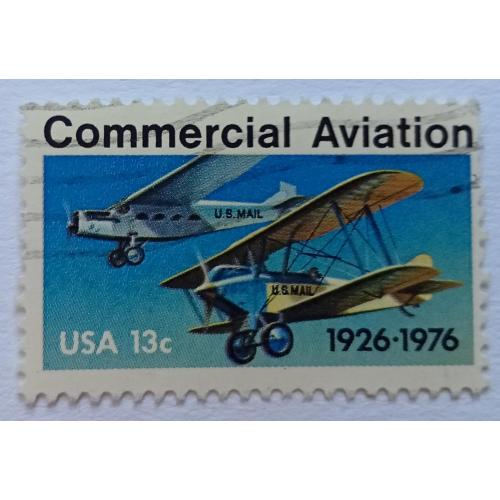 США 1976 Коммерческая авиация, гашеная