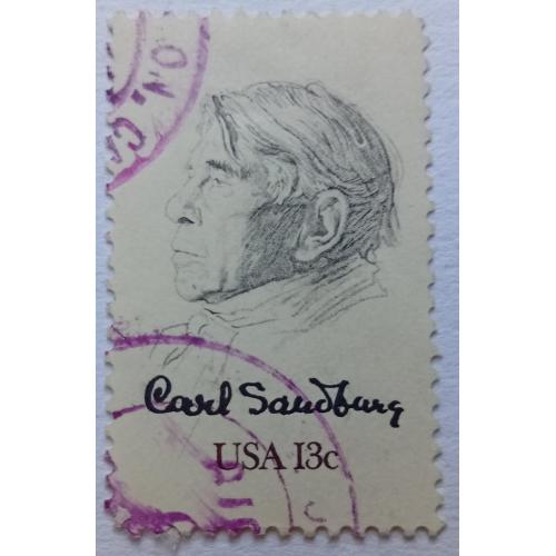 США 1978 Карл Сэндберг, гашеная