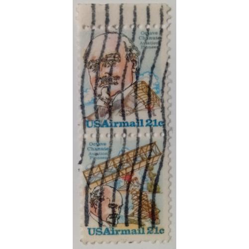 США 1978 Орвилл и Уилбур Райт, сцепка, гашеная(I)
