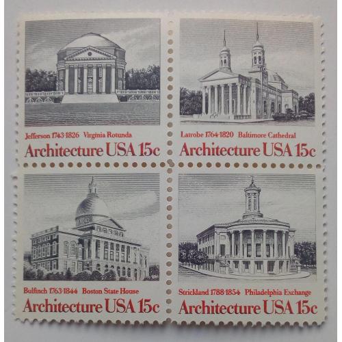 США 1979 Американская архитектура, квартблок, MNH