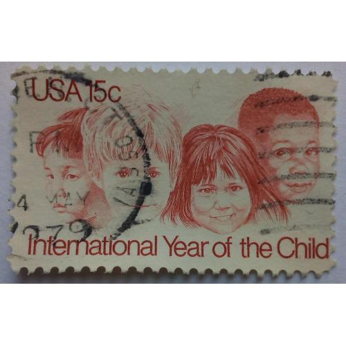 США 1979 Международный год ребенка, гашеная(I)