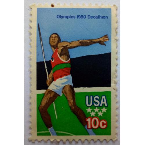 США 1979 Олимпийские игры, Москва 1980, 10 с., чистая