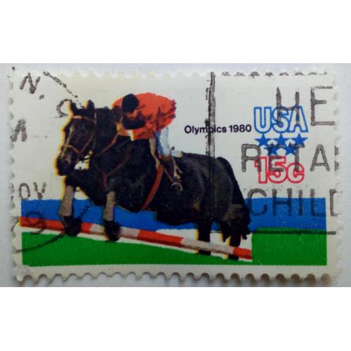 США 1979 Олимпийские игры, Москва, лошадь, гашеная(I)