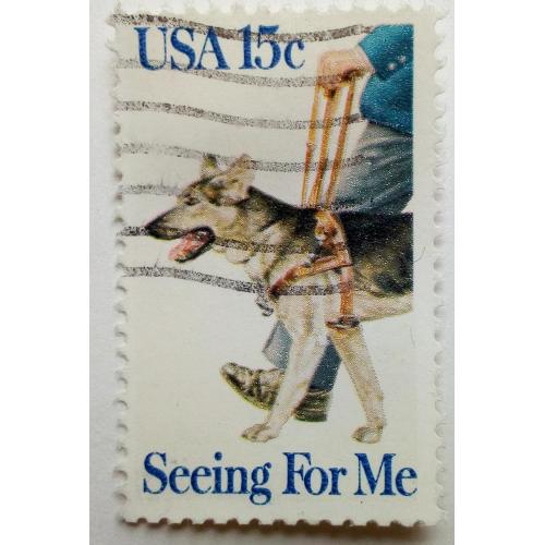 США 1979 Собаки-поводыри, гашеная(I)