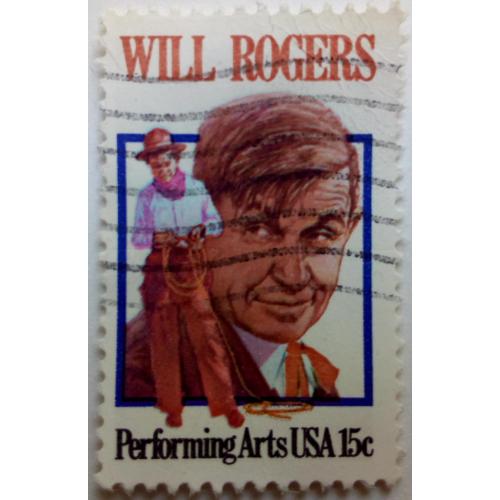 США 1979 Уилл Роджерс, гашеная