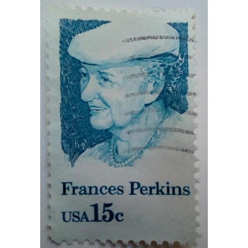 США 1980 Френсис Перкинс, гашеная(I)
